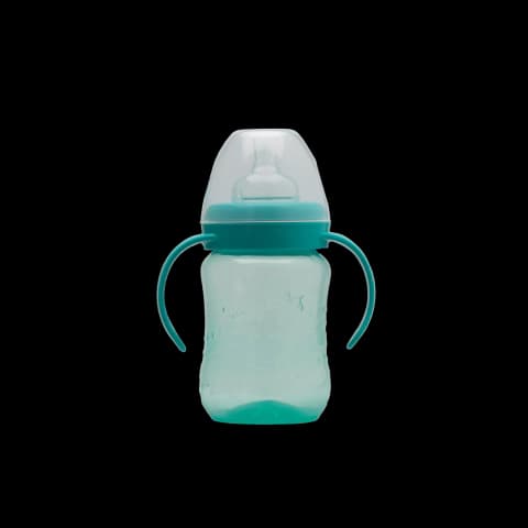MAMADERA BOCA ANCHA 250ML CON ASA - GRABADA